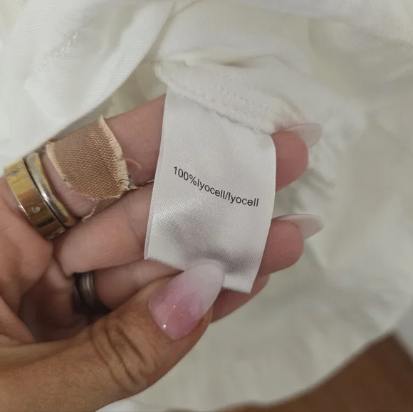 Pam & Gela White Cargo Romper Size M - Picture 5 of 7